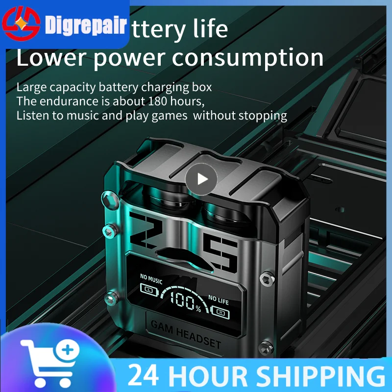 

Gaming Headset 9d Stereo Music Sport Headset Noise Reduction With Charging Box Tws Headphones In-ear Earbuds For Gaming With Mic