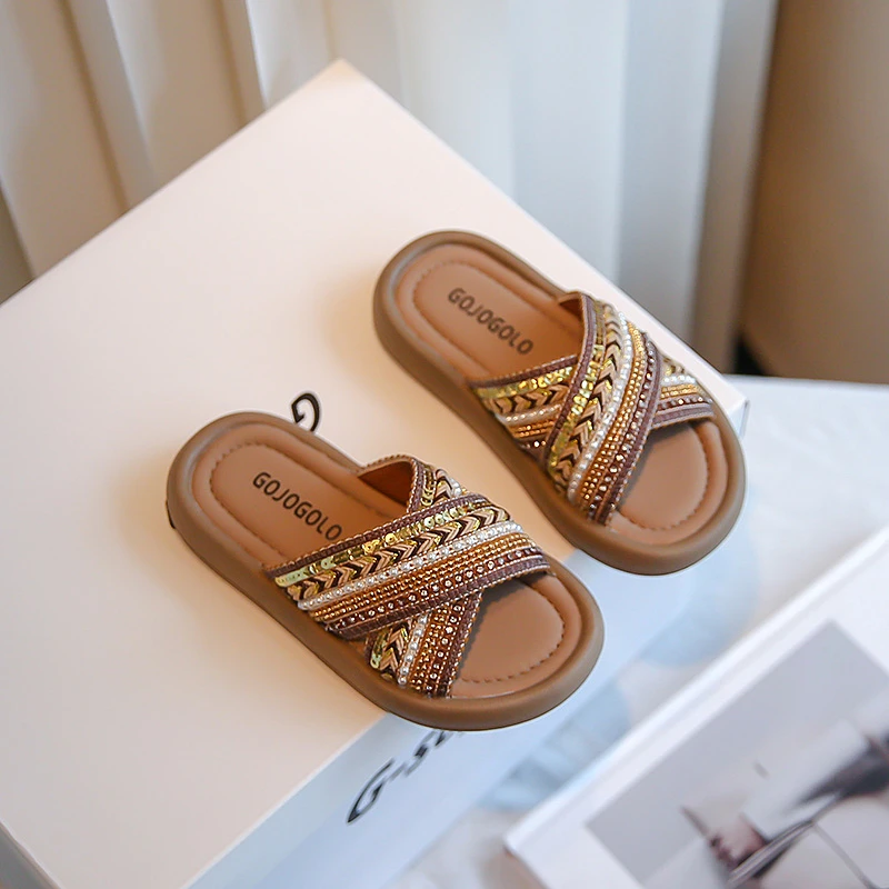 Детские тапочки в этническом стиле для девочек среднего возраста