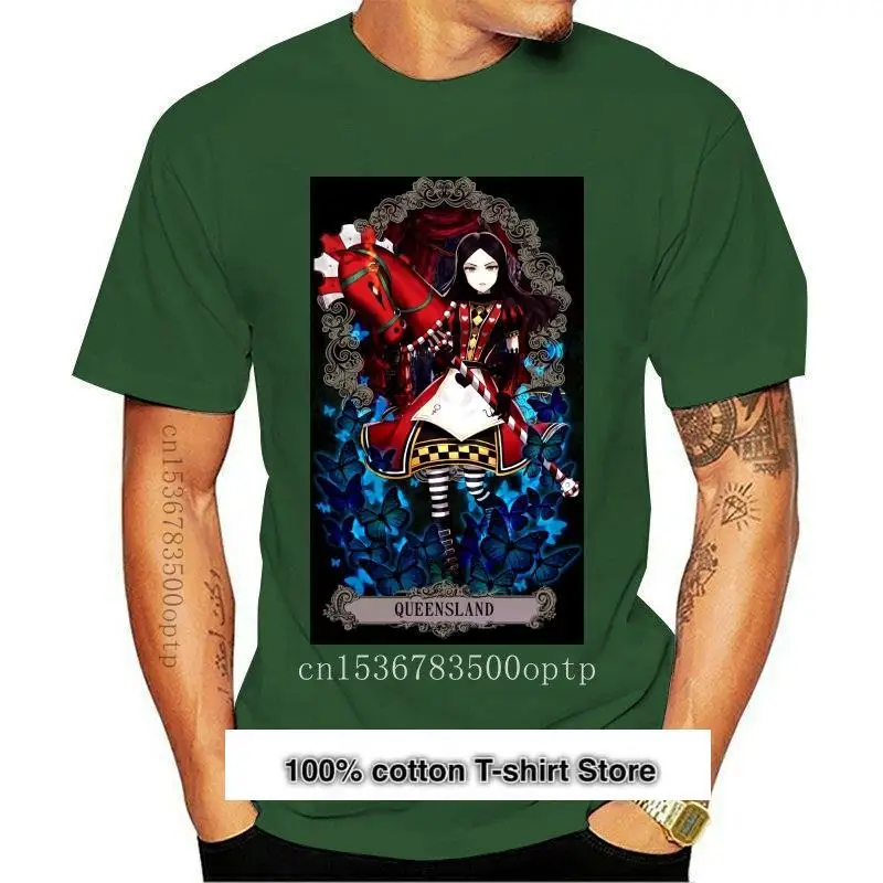 

Camiseta Hugogo para hombre y mujer, camisa con estampado de Alicia en el país de las Maravillas, nueva