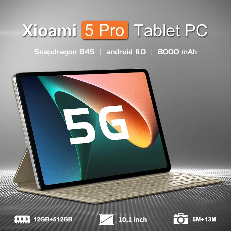 

Новинка 2023, планшетофон, Android 12,0, планшет 5 Pro Max, 12 Гб + 512 ГБ, 10,1-дюймовый экран, планшетный ПК Android, 4G, Wi-Fi планшет