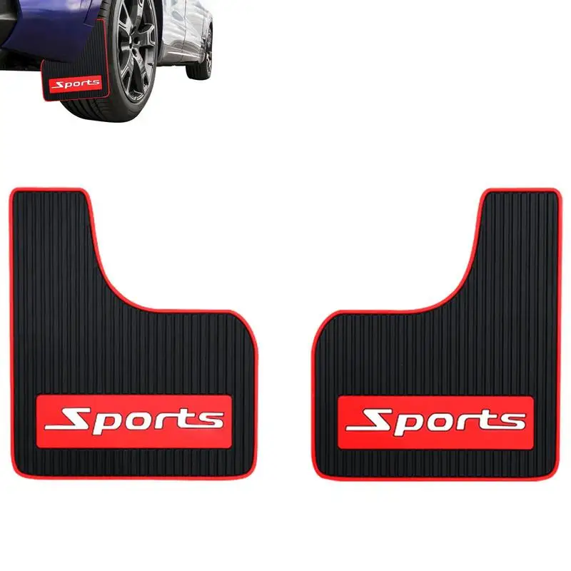 

Guards For Cars 2pcs Rally Armor Mud Flaps Car Mud Flaps Universal Black Guards PVC Mud Guard For No Collision