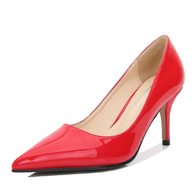 

High Heel 7.5cm Pumps Classic Women's Plus Size 36-42 Pointed Toe Fashion Sexy Daily Model Casual OL Design Stiletto Shoes