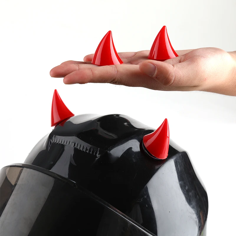 

Onever 2Pcs Motorcycle Helmet Horn Soft Plastic Motorbike Helmet Horns Sucker Helmet Decoration Accessories For Motorcycle DIY