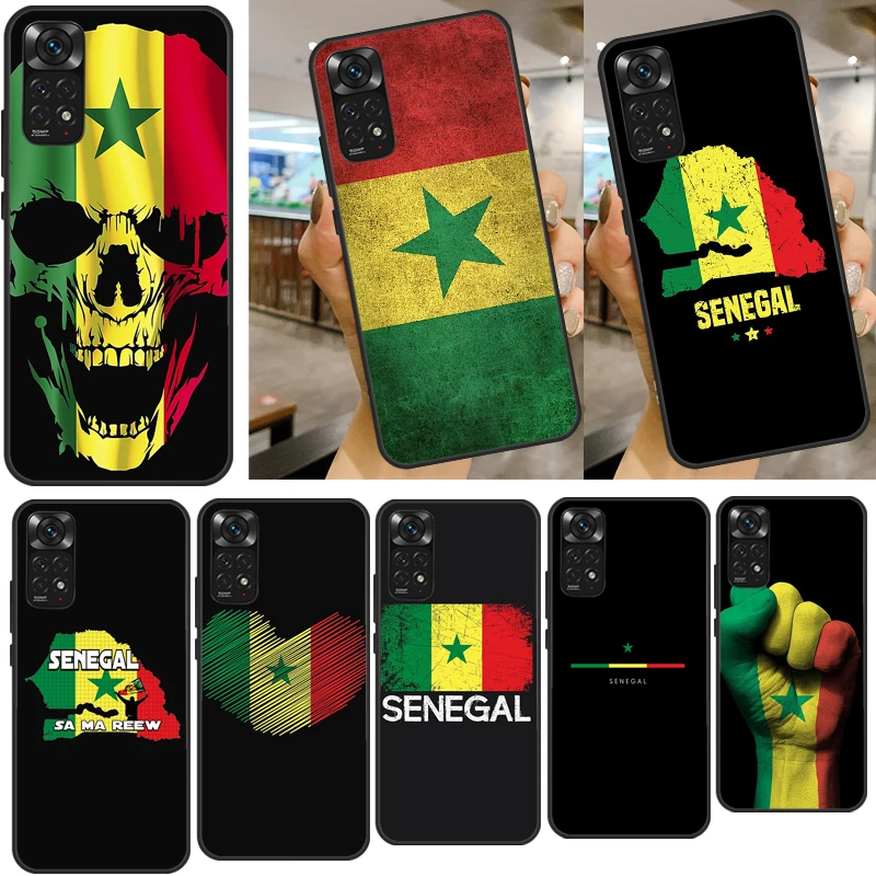 Чехол с флагом Сенегала для Xiaomi Redmi Note 10S 9S 8T Note 11 Pro Note 8 9 10 Pro 9A 9C 9T 10, чехол, оболочка