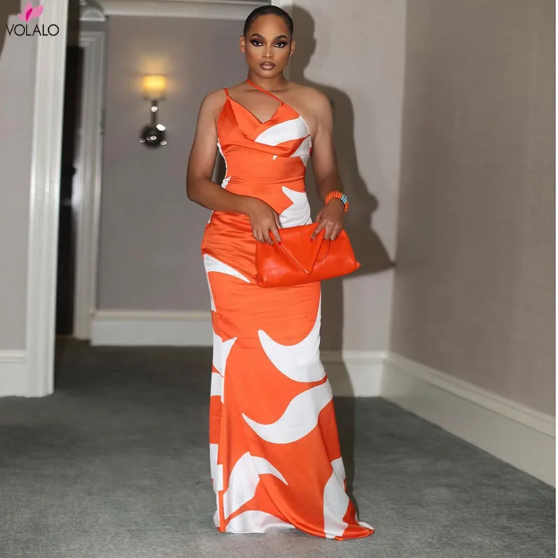 

Женское осенне-зимнее длинное платье-карандаш VOLALO на бретельках с принтом, осенняя одежда 2022, оптовая продажа товаров для деловой уличной о...