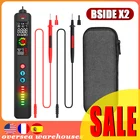 Цифровой мультиметр BSIDE X2, инфракрасный термометр с фонариком, умный детектор напряжения с ЖК-дисплеем, 3 режима, бесконтактный Тестер с проводом под напряжением