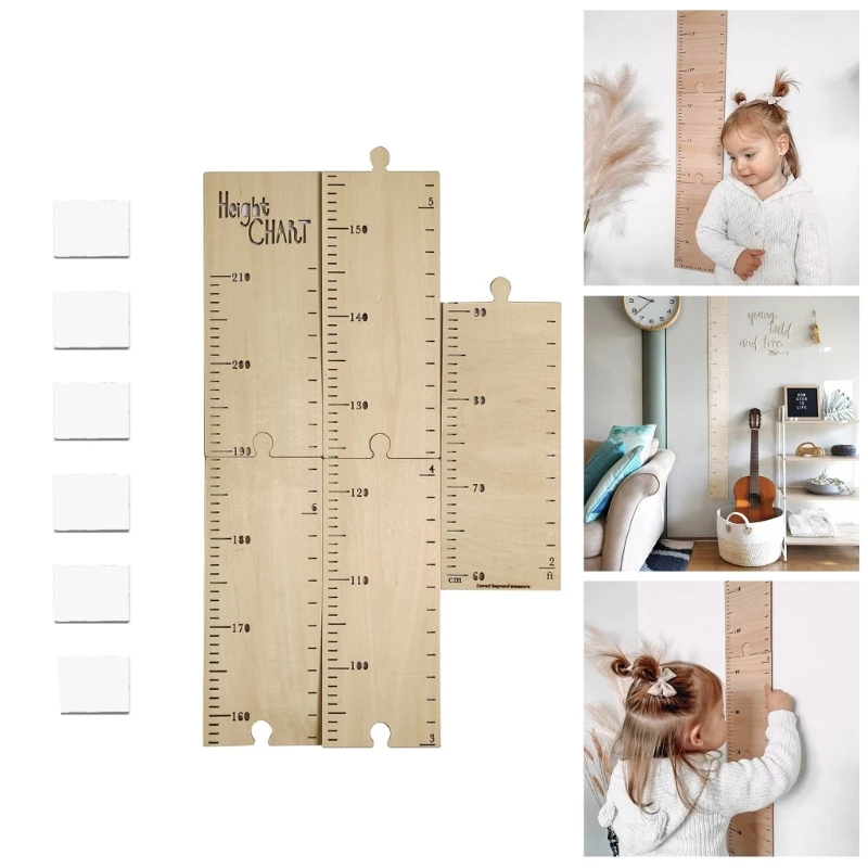 

1Set Kids Height Growth Chart Ruler Children Height Gauge Room Decoration for Home Bedroom Dormitory Household Decor Dropship