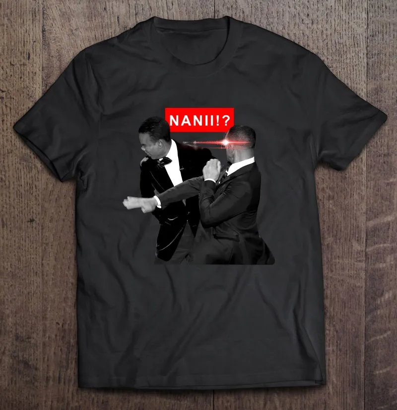 

Футболка мужская Nani Meme Will Smith Oscars 2022 Ver2, аниме футболка