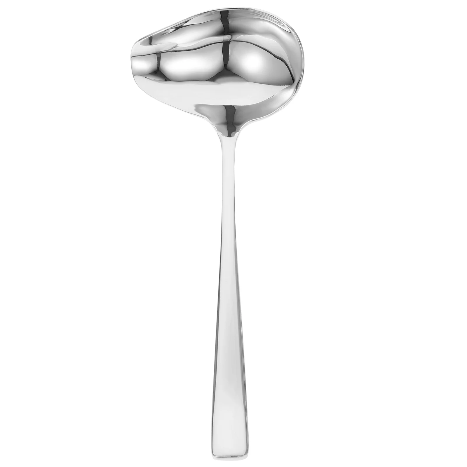 

Ladle Spoon Sauce Soup Gravy Spoons Serving Steel Stainless Spout Drizzle Saucier Separator Ladles Pizza Silver Kitchen Mixing