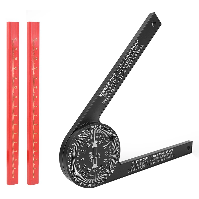 

Miter Saw Protractor, Protractor Angle Finder Featuring Precision , Woodworking Angle Measuring Tool Rotation Function