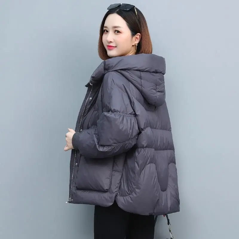 2023 New Women's Short Winter Cotton Jacket Hooded Keep Thickening Warm Coat Grace Formal Middle-aged Parkas Women's Clothing enlarge