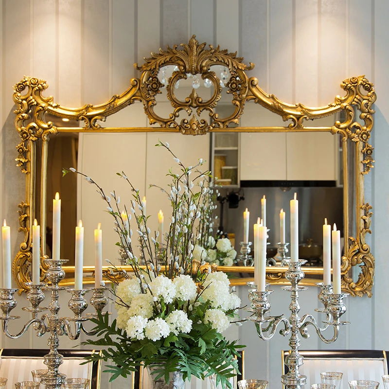 

Large Living Room Decorative Mirror Wall Gold Long Shower Vintage Decorative Mirror Aesthetic Specchio Bagno Home Decoration
