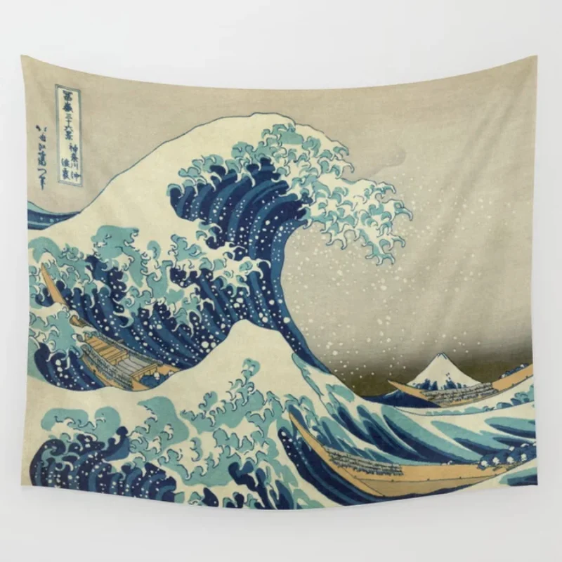 

The Great Wave Off Kanagawa Wall Tapestry Wall Decor Coverlet Blanket Sheet Throw Table Cloth Comfort Tapestries Home Decoration