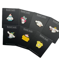 7pcslot cute brooches cartoon figures badge bag clothing accessories pins jewelry new gift for lover friend student