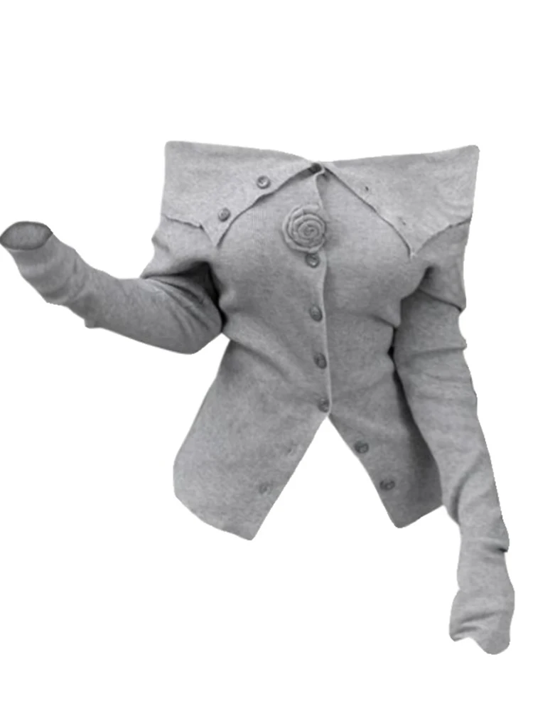 Женский винтажный Кардиган с длинным рукавом элегантный трикотажный