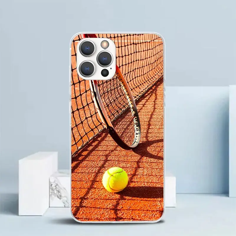 Фото Чехол для iPhone 16 17 Air 15 14 Pro Max 16E 17E 13 Mini 12 11 7 SE с принтом в стиле тенниса, мягкий, с рисунком, для моделей 16 17 A №5