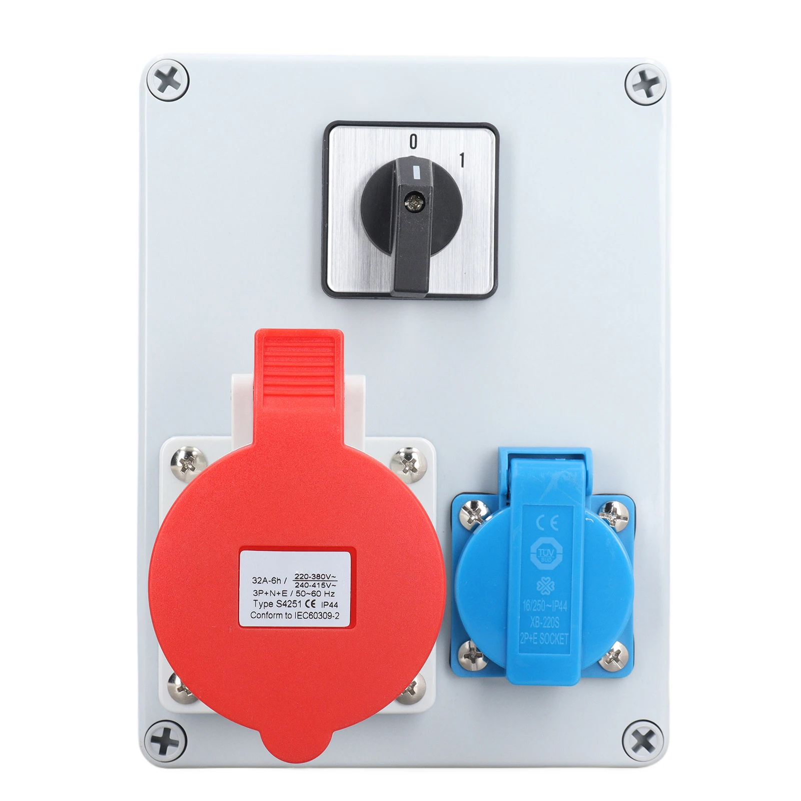 Настенная розетка CEE распределитель питания 5P 32A 16A с 2-уровневым ручным