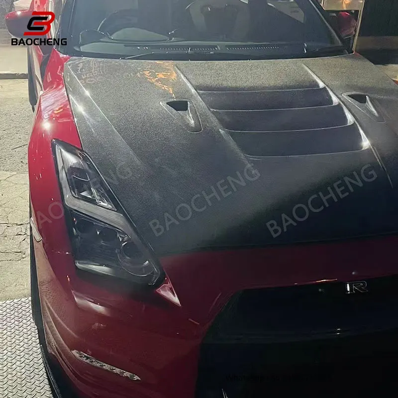 Подходит для Nissan G-TR R35 2008-2020 высококачественный капот из углеродного волокна