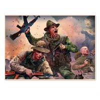 soviet afghan war ww ii war military art pictures wall stickers vintage kraft paper poster print art painting wall decoration
