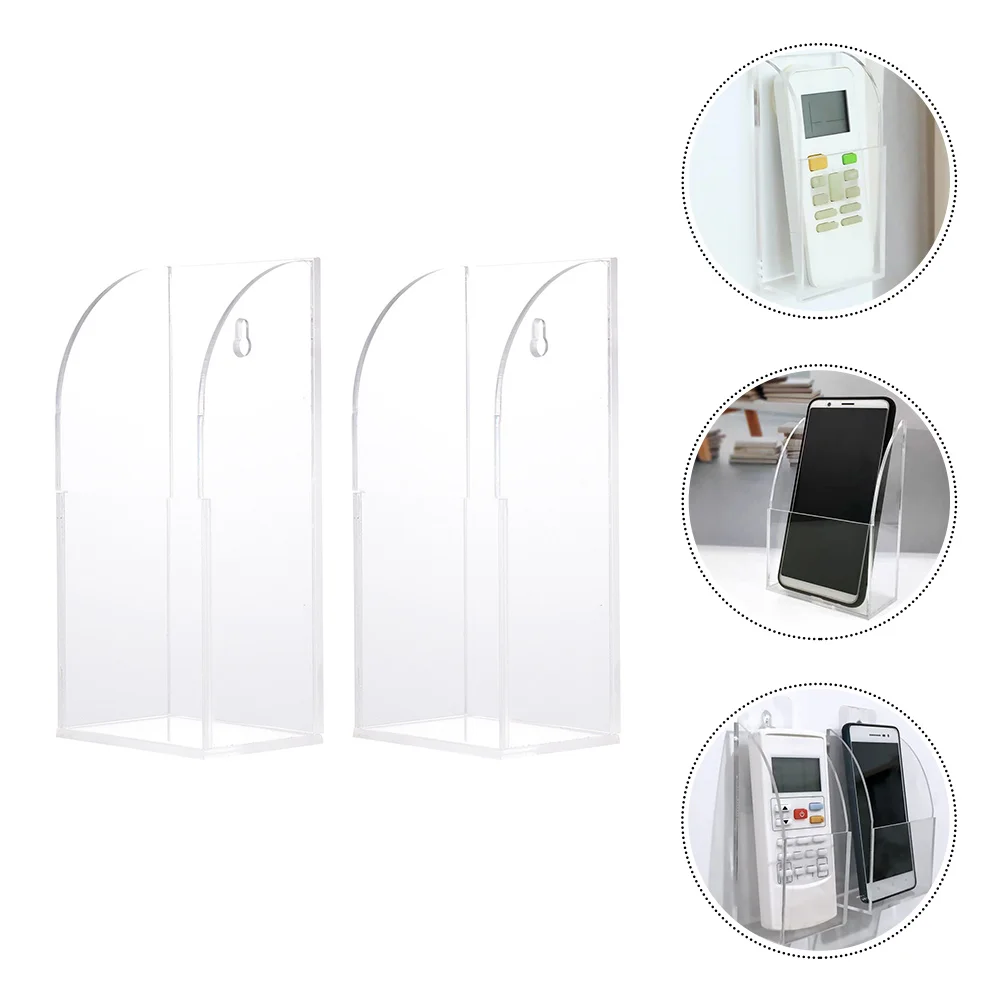 

Storage Box Media Storage Box Remote Controller Holder Remote Control Hanger Bracket Plastic Storage Box
