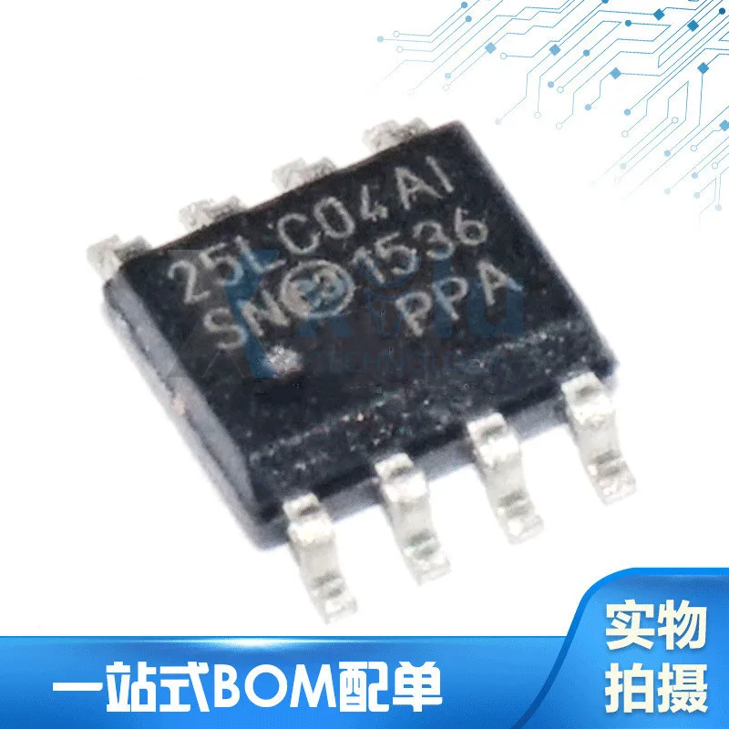 

Программируемая память 25LC040AT-I/SN 25LC040A-I/SN 25LC04AI/SN 25LC040A-I/SN 25LC04A с трафаретной печатью 25LC04AI, SOP8