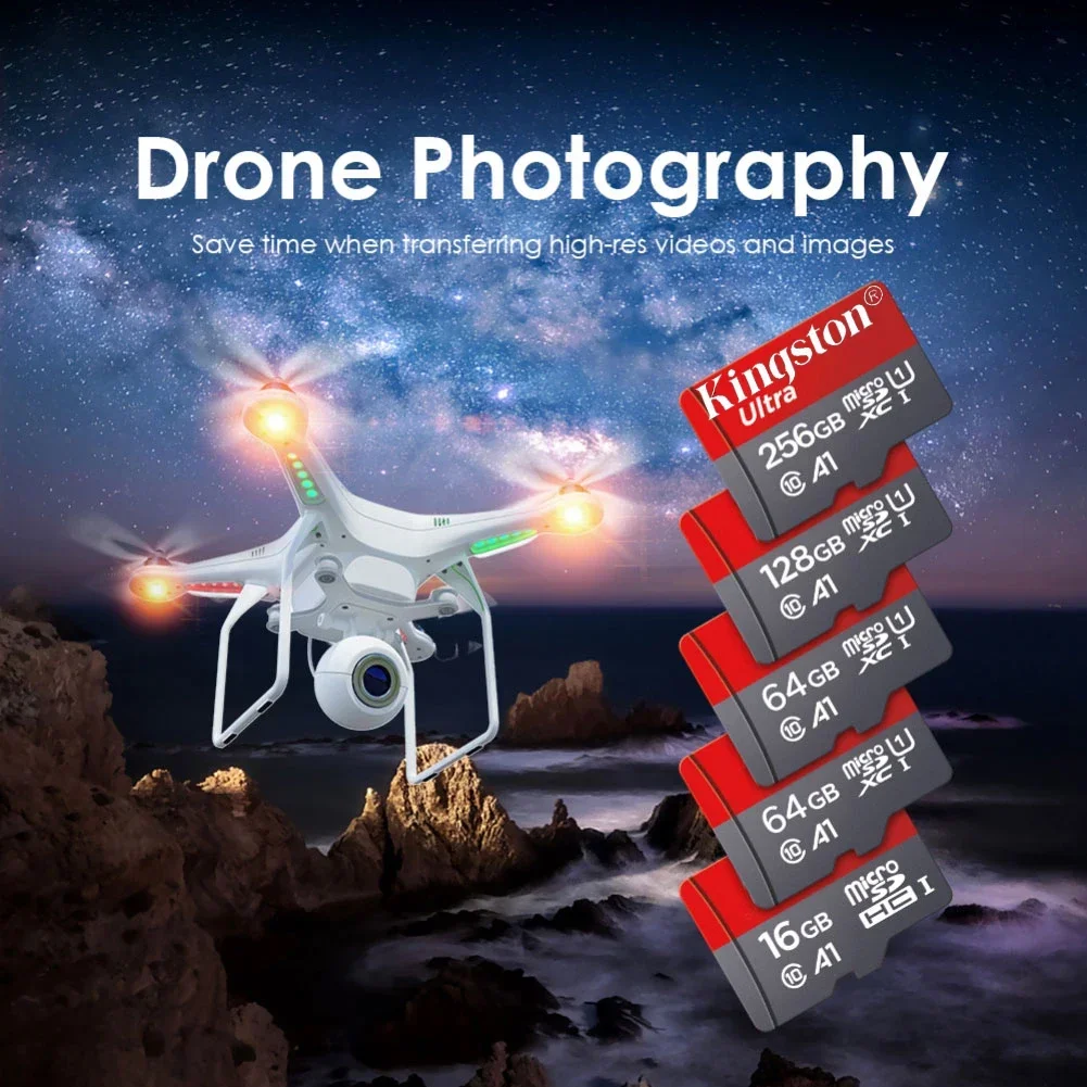 Фото Kingston Карта памяти Micro SD, класс 10, 128 ГБ, 32 ГБ, 64 ГБ, 256 ГБ, 512 ГБ №5