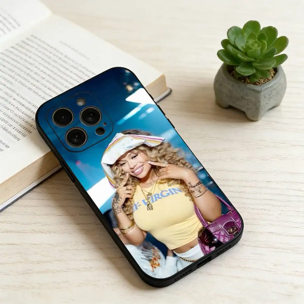Фото Чехол для телефона Latto Big M-Mama R-Rapper для iPhone 17, 16, 15, 14, 13, 12, 11 Plus, Pro Max, XS, мягкий силиконовый черный чехол, подарок. №5