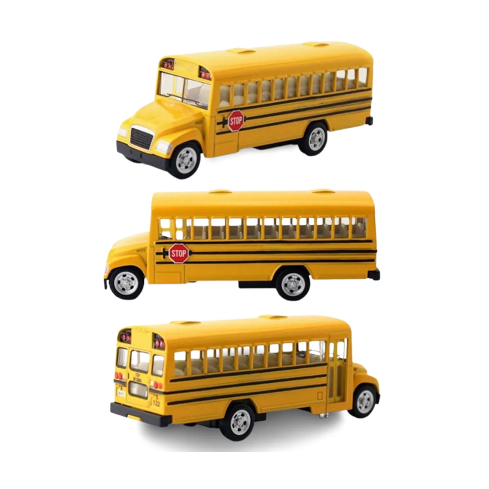 1:100 автомобиль из сплава мини-5 дюймов американский школьный автобус игрушечная