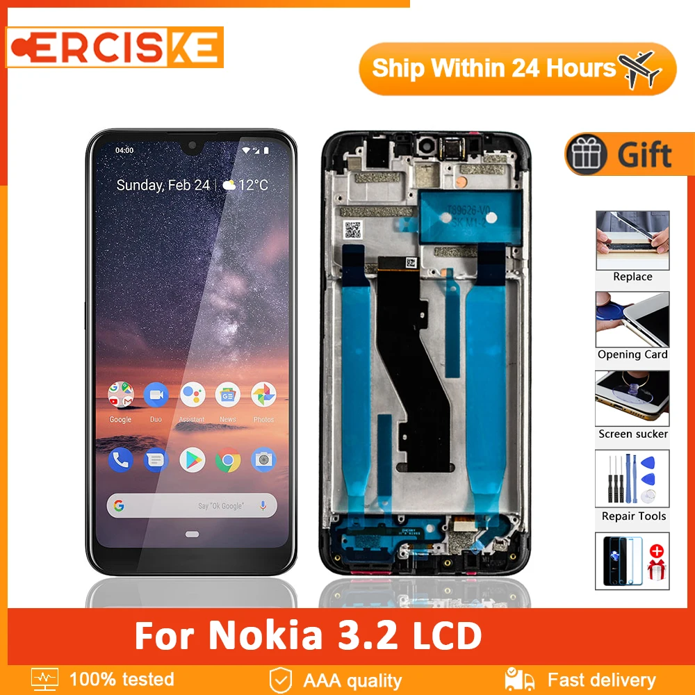 

Оригинальный ЖК-дисплей 6,26 дюйма для Nokia 1156, ЖК-дисплей TA-1159, TA-1164, TA-, цифровой дигитайзер сенсорного экрана в сборе для Nokia, дисплей