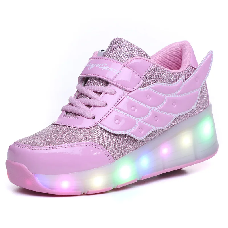 

Roller Skates Women Men Shoes Sliding Quad Sneakers Adult 4 Wheels Skate Shoes Cowhide Skating