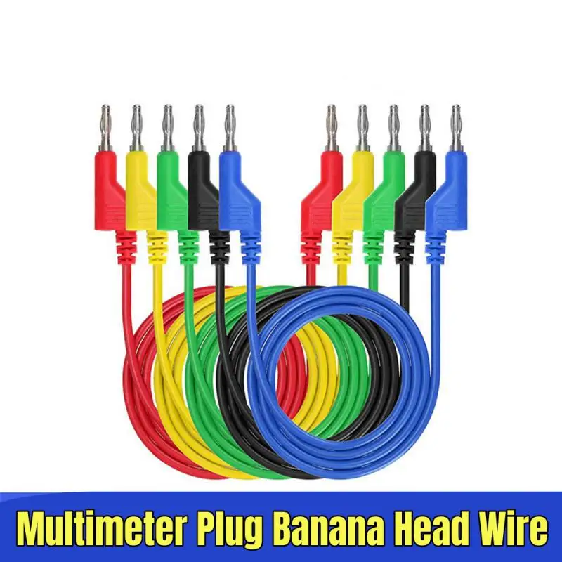 1 ~ 10 шт. Cleqee P1037 4 мм банановый штекер к зажиму типа крокодил комплект тестовых