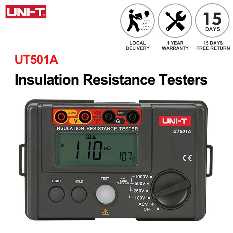 

UNI-T UT501A Тестер сопротивления изоляции 1000В