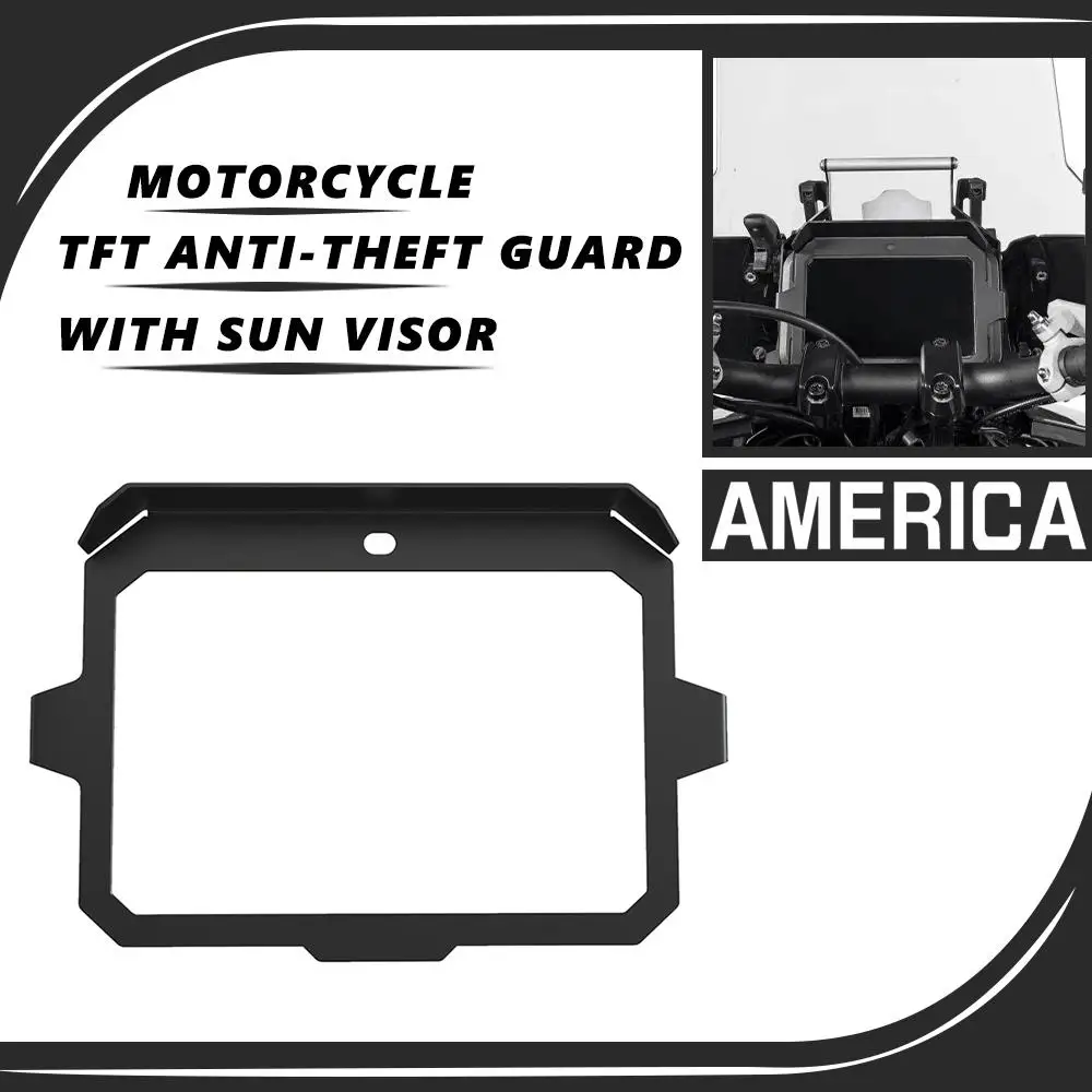 

21-2023 For Pan America 1250 Special PA1250 PanAmerica 1250S RA1250 TFT Theft Protection Meter Sun Visor Frame Screen Anti Theft