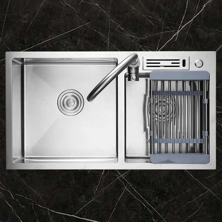 

Handmade New Design Undermount Stainless Steel Double Bowl Kitchen Sink