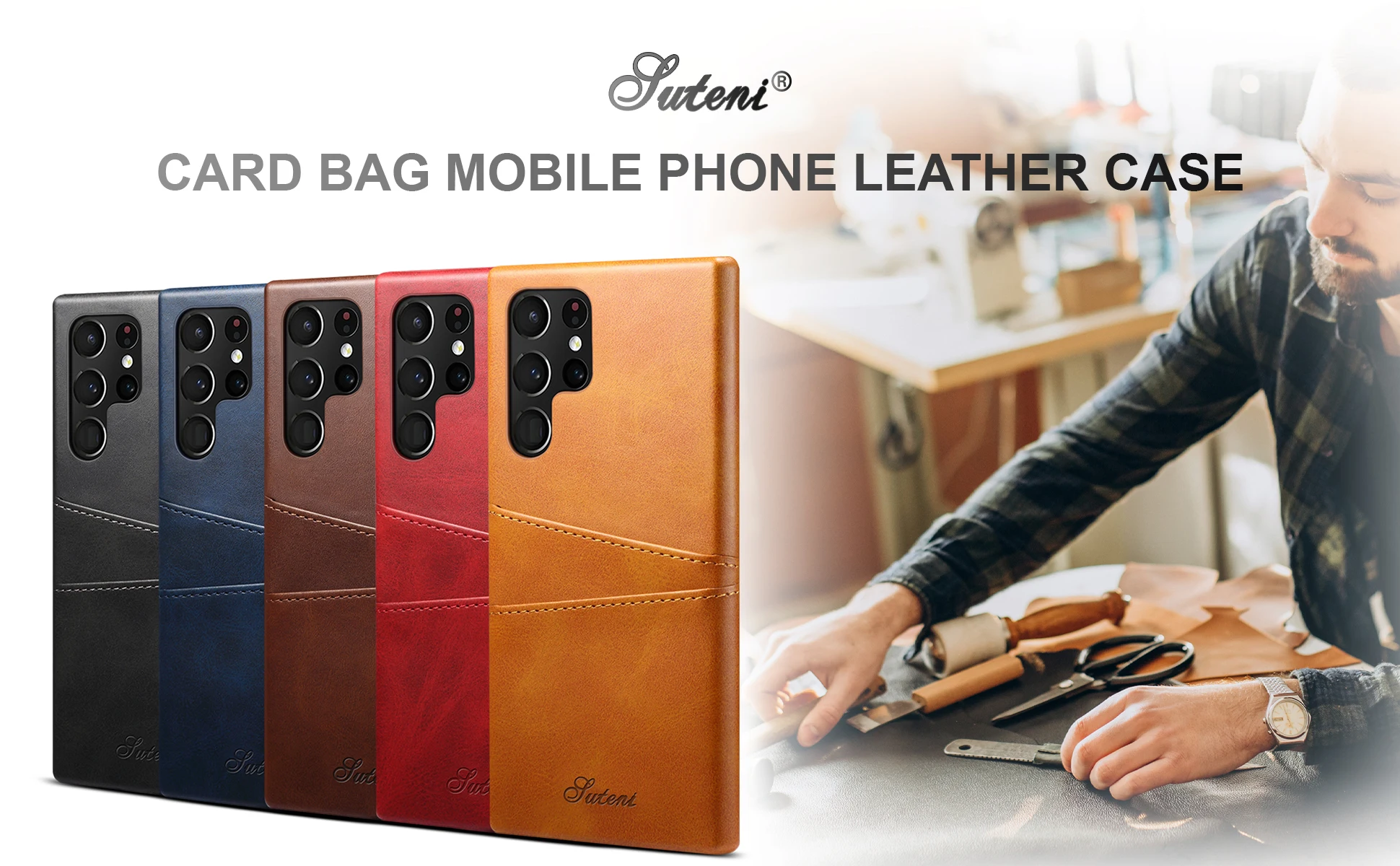 Leather Case For Samsung Galaxy S22 Ultra S21 FE S20 Plus Note 20 10 A71 A51 Zipper Wallet Card Bag Cover Coque