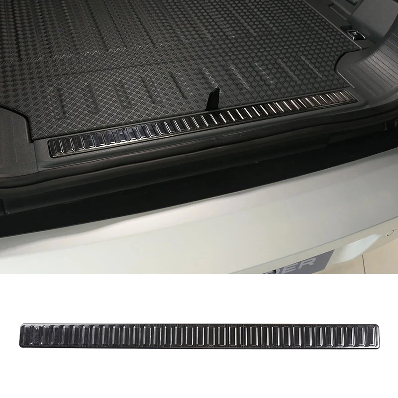

Stainless Steel Car Styling For Land Rover Defender 110 2020 -21 Rear Inside Bumper Plate Cover Car Interior Accessories 2 Style