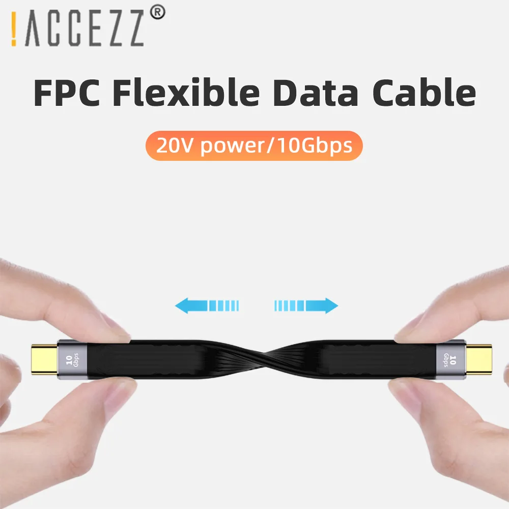 

!ACCEZZ Short PD USB 4.0 3.1 Data Cable Type C to C USB Fast Charging USB C for Macbook Huawei Xiaomi Samsung 40Gbps Data Cord