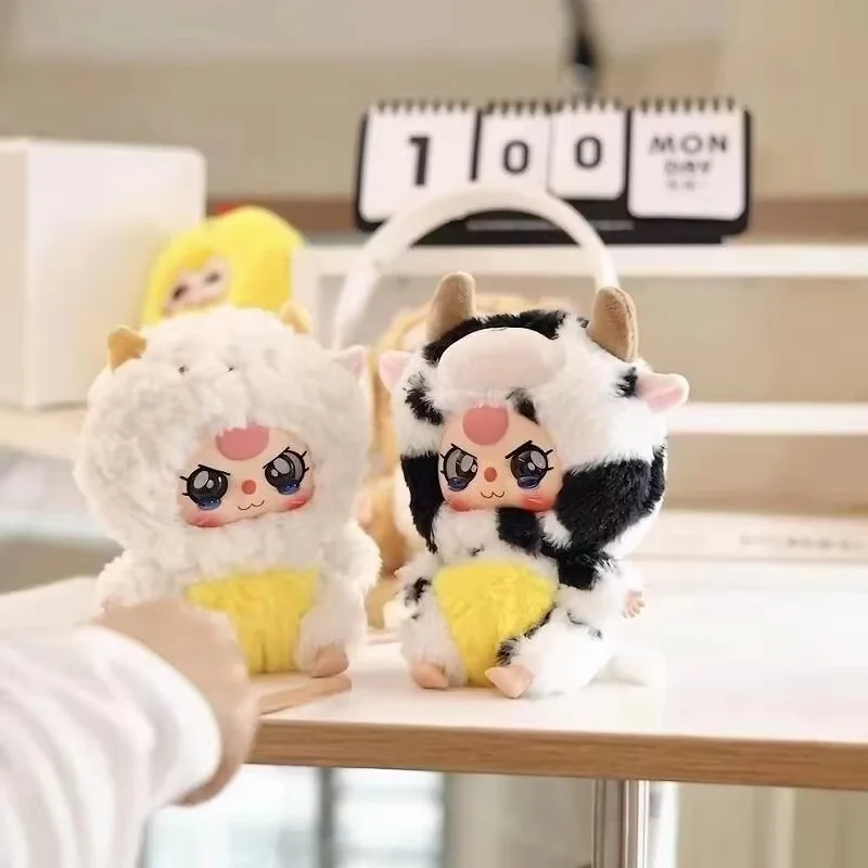 Baby Three Chinese Zodiac Serise слепая коробка Kawaii игрушки милое виниловое лицо загадочный