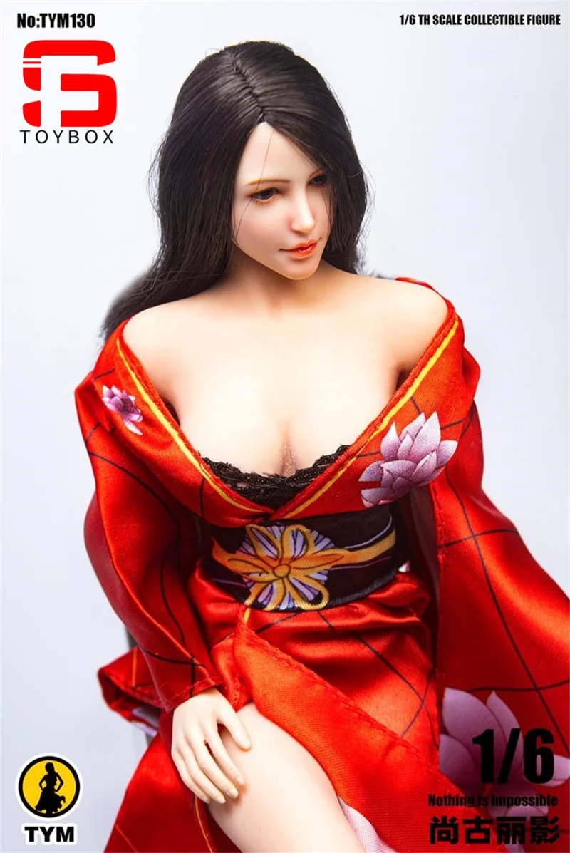 Женское кимоно с принтом в масштабе 1/6 модель контрастных цветов подходит для 12