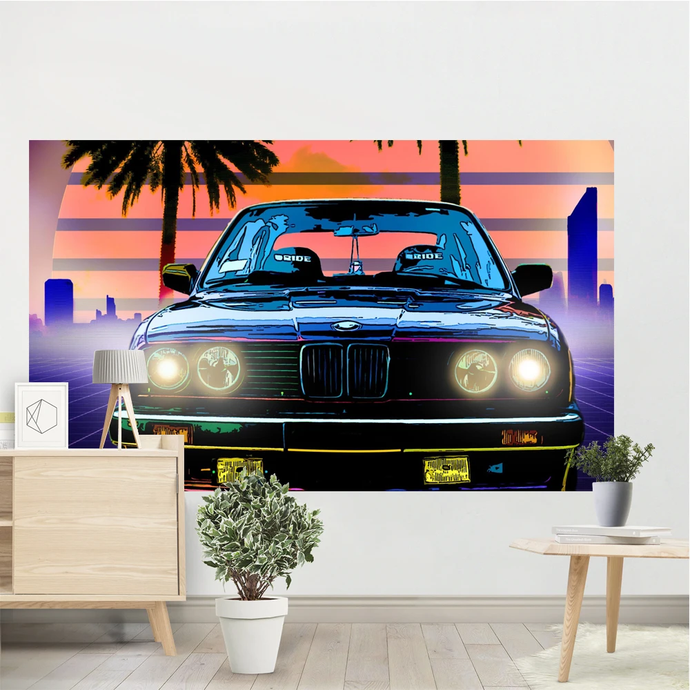 IIIM гобелен с логотипом IM спортивный постер настенный винтажный декор для