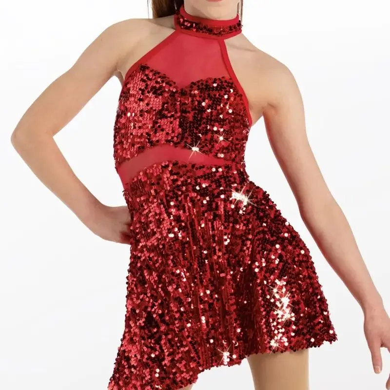Новый танцевальный костюм профессиональное платье для джазовых танцев