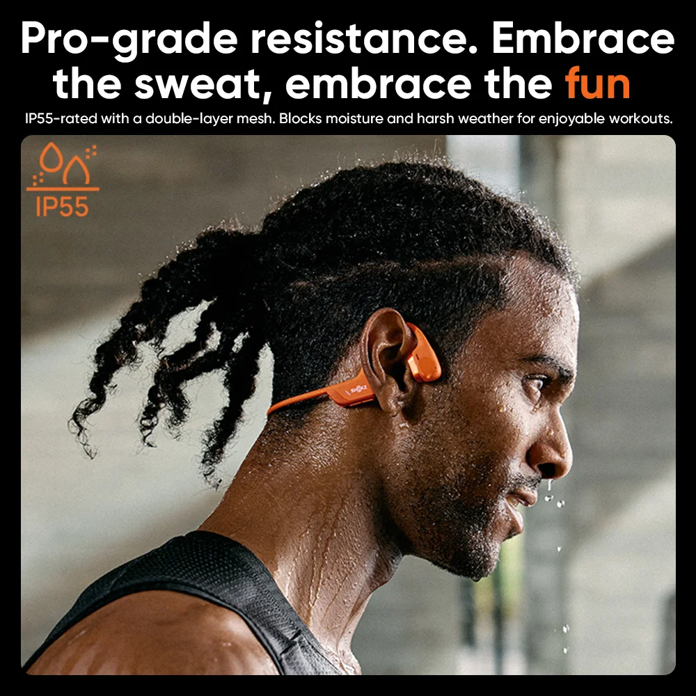 Фото 100% оригинальные наушники SHOKZ OpenRun Pro 2 S820 с открытой конструкцией и костной проводимостью, Bluetooth 5.3, водонепроницаемость IP55, шумоподавление с искусственным интеллектом. №5