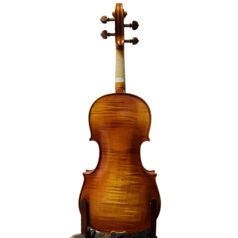 Фото Скрипка в стиле Strad SONG Master 4/4, полностью лучшая задняя крышка, детали из розового дерева, индонезийские аксессуары из черного дерева класса A #15269 №4