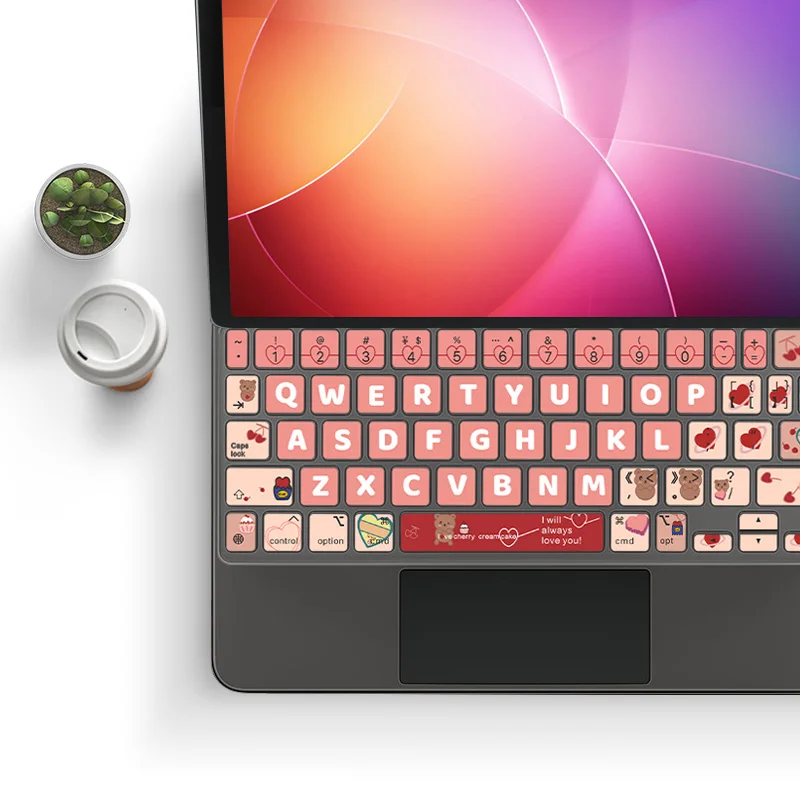 Защитный чехол Magic keyboard для ipad pro 12 9 дюйма силиконовая мультяшная пленка Air 4 5 2020 2021