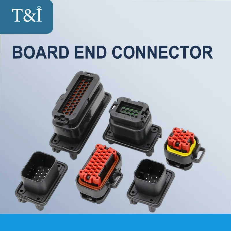 

T&I Sealed Waterproof Connector Male&Female Socket Plug 4-14-23-35Pin Board End Wiring Pcb 776266-1 776273-1 776262-1