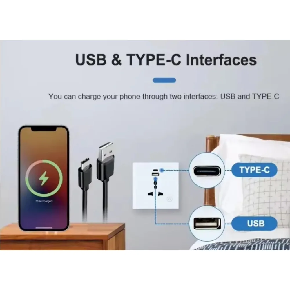 Фото Настенная розетка с Wi-Fi и USB-портом №3