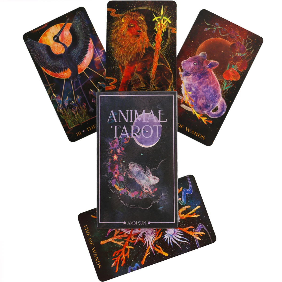 

Orien's Animal Tarot Deck By Ambi Sun Oracle Cards Leisure Party Table Game High Quality Fortune-telling Prophecy with PDF Guide