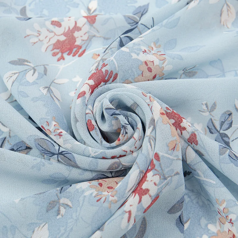 2023 Fashion Women Bubble Chiffon Hijab Scarf Foulard Femme Musulman Printed Shawl Islamic Clothing Headwear Muslim Headscarf