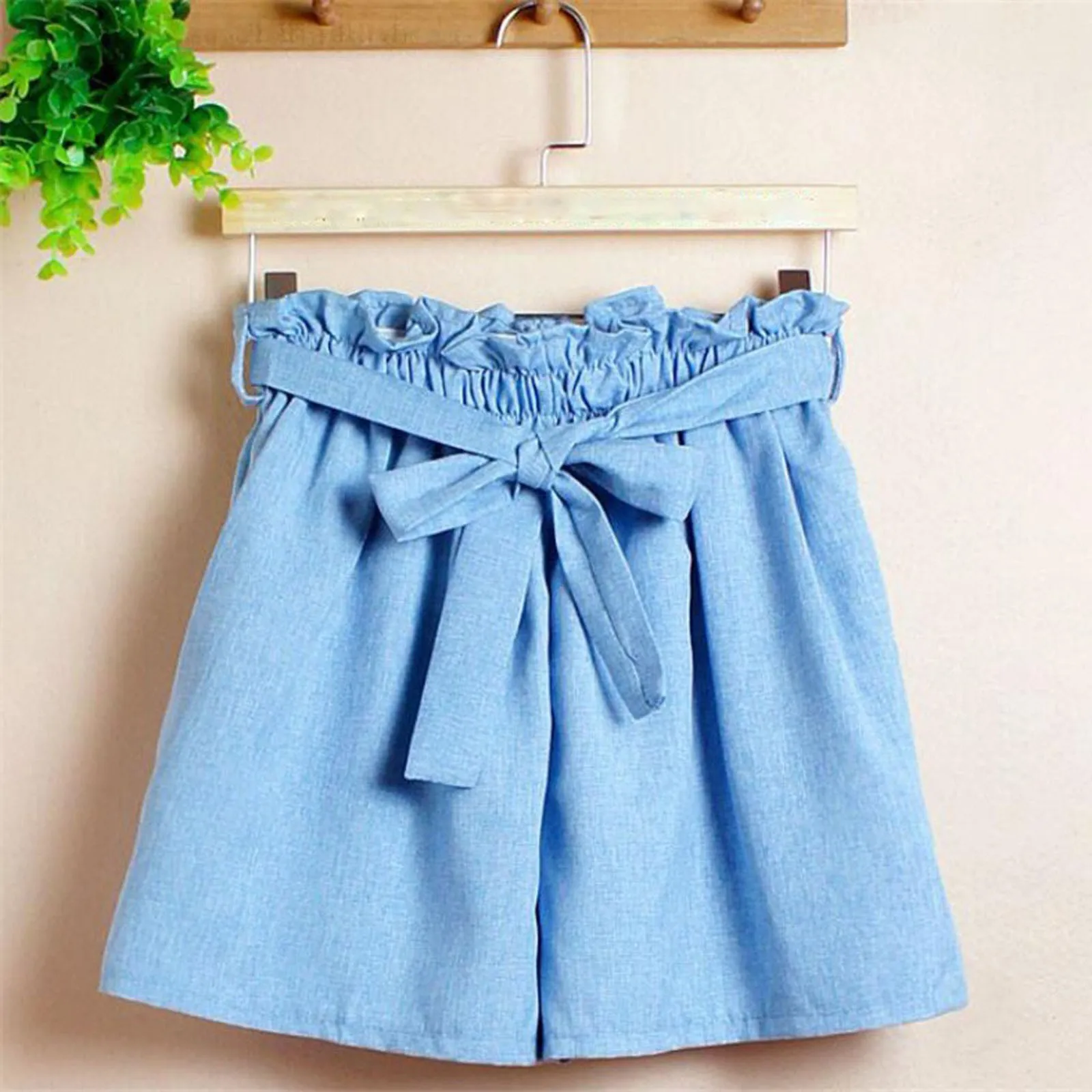 

Solid Summer Women's Shorts Cotton Linen Shorts New Woman Basic Short Pants Mini Trousers Trafic Fashion Bottom For Teen Girls