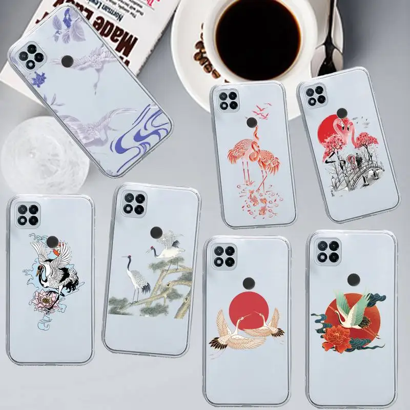 

Illustration big goose koi Phone Case Transparent for Xiaomi redmi note x f poco 10 11 9 7 8 3 i t s pro cover shell coque